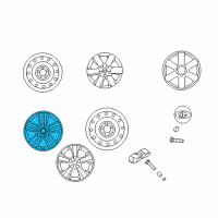 OEM 2010 Kia Optima Wheel Assembly-Aluminum Diagram - 529102G820