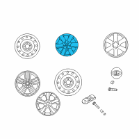 OEM 2006 Kia Optima Wheel Hub Cap Assembly Diagram - 529602G100