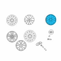 OEM 2006 Kia Optima Wheel Assembly-Aluminum Diagram - 529102G350