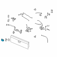 OEM Honda Ridgeline Handle Assy., Tailgate (Upper)*NH700M* (Camera) (ALABASTER SILVER METALLIC) Diagram - 74810-SJC-A21ZJ