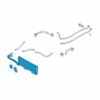 OEM Hyundai Genesis Coupe Cooler Assembly-Oil Diagram - 25460-2M000