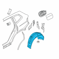 OEM 2020 BMW X7 COVER, WHEELL HOUSING, REAR Diagram - 51-76-7-424-915