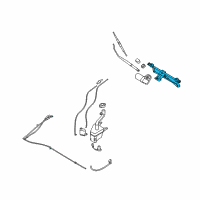 OEM Kia Sportage Link Assembly-Windshield Wiper Diagram - 981201F000