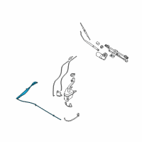 OEM Kia Sportage Hose Assembly-Windshield Washer Diagram - 986501F001