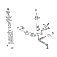 OEM BMW 318ti Wheel Suspension Joint Diagram - 31-12-6-758-510