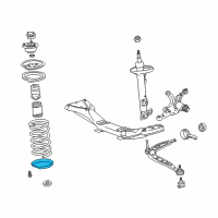 OEM 1997 BMW 328i Lower Spring Mount Diagram - 31-33-1-090-479
