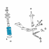 OEM 2002 BMW Z3 Front Coil Spring Diagram - 31-33-1-092-656