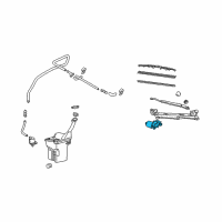 OEM 2009 Toyota 4Runner Front Motor Diagram - 85110-47080