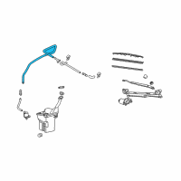 OEM 2005 Scion xA Hose, Windshield Washer Diagram - 90099-62022