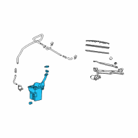 OEM Scion Washer Reservoir Diagram - 85315-52090