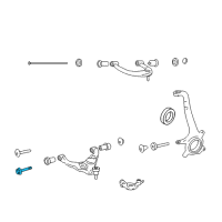 OEM 2008 Toyota FJ Cruiser Lower Control Arm Bolt Diagram - 90119-14120