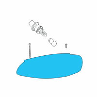 OEM 2003 Chrysler Sebring Passengers Headlight Replacement Diagram - 4805820AA