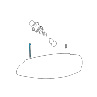 OEM Dodge Stratus Screw-HEXAGON FLANGE Head Diagram - 6505837AA