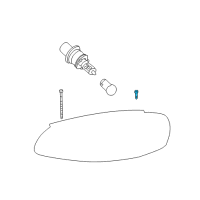 OEM 2002 Chrysler Sebring Screw-HEXAGON Head Diagram - 6505836AA