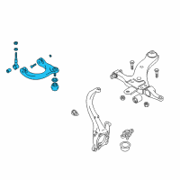 OEM 2003 Kia Optima Arm Assembly-Front Upper LH Diagram - 5441038600