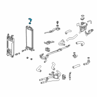 OEM Acura RLX Bracket Assembly, Radiator Diagram - 1J061-R9S-010