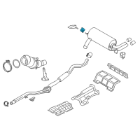 OEM 2015 BMW 335i Rubber Mounting Diagram - 18-30-7-616-850