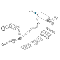 OEM BMW M235i xDrive Rubber Mounting Diagram - 18-30-7-616-850