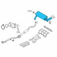 OEM 2017 BMW 330i GT xDrive Rear Muffler Diagram - 18-30-8-643-271