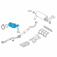 OEM BMW 330i GT xDrive Catalytic Converter Diagram - 18-32-8-671-138