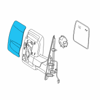 OEM 2021 Nissan NV2500 Telescoping Tow Mirrors - Passenger Side Mirror Skull Caps Diagram - 96373-1PA3E