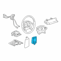 OEM 2002 Cadillac Seville Module, Inflator Restraint Side Sensor & Diagnostic Diagram - 9388260