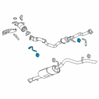 OEM 2019 GMC Canyon Converter & Pipe Hanger Diagram - 23319270