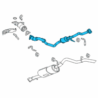 OEM 2016 GMC Canyon Converter & Pipe Diagram - 84414670