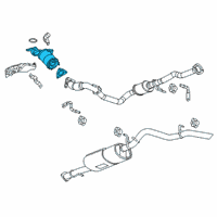 OEM 2015 Chevrolet Colorado Catalytic Converter Diagram - 12642270