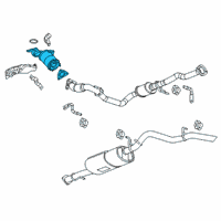 OEM GMC Canyon Catalytic Converter Diagram - 12642270