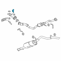 OEM 2021 Chevrolet Colorado Catalytic Converter Upper Bracket Diagram - 12651862