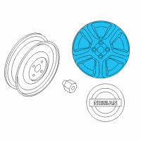 OEM 2008 Nissan Altima Aluminum Wheel Diagram - 40300-JA200