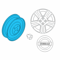 OEM 2008 Nissan Altima Spare Tire Wheel Assembly Diagram - 40300-ZM00A