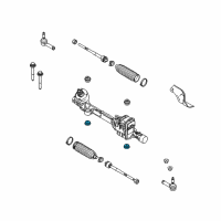 OEM 2011 Lincoln MKT Gear Assembly Lower Bushing Diagram - AA5Z-3C716-B