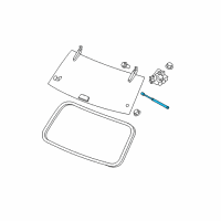 OEM 2006 Jeep Grand Cherokee Liftgate Glass Support Diagram - 68025357AA