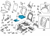 OEM Ford Mustang Mach-E PAD - SEAT CUSHION Diagram - LK9Z-58632A23-B
