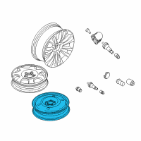 OEM Lincoln MKX Wheel, Spare Diagram - FA1Z-1007-H