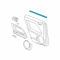 OEM 2015 Jeep Compass WEATHERSTRIP-Rear Door Belt Inner Diagram - 5074658AD