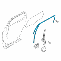 OEM 2016 Lincoln MKX Run Channel Diagram - FA1Z-5825766-C