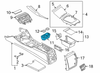 OEM BMW 230i xDrive CUP HOLDER FOR STORAGE COMPA Diagram - 51-16-6-809-803