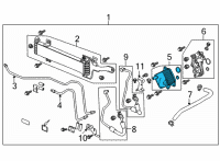 OEM Acura Warmer Complete (Atf) Diagram - 25560-61D-003
