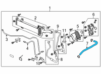 OEM Acura MDX HOSE (ATF) Diagram - 25262-61D-003