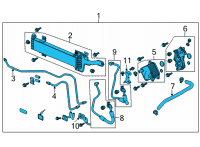 Genuine Automatic Transmission Oil Cooler diagram