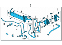 OEM 2022 Acura MDX COOLER KIT (ATF) Diagram - 06255-61D-305