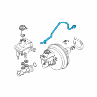 OEM 2004 BMW 745Li Vacuum Pipe Diagram - 11-66-7-610-751