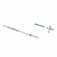 OEM 2004 Hyundai Santa Fe Shaft Assembly Diagram - 49570-26600--SJ