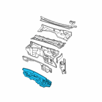 OEM Chevrolet K2500 Suburban Insulator Asm-Dash Panel Diagram - 15041023