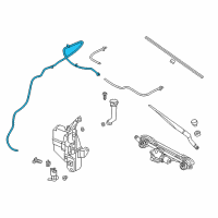 OEM 2014 Nissan Altima Tube Assy-Windshield Washer Diagram - 28935-9HM0A