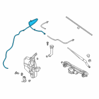 OEM 2017 Nissan Altima Tube-Washer, Windshield Diagram - 28935-9HS0A