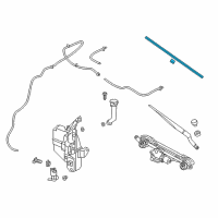 OEM 2017 Nissan Altima Window Wiper Blade Assembly Diagram - 28890-3TA0D